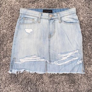 Flying monkey jean skirt